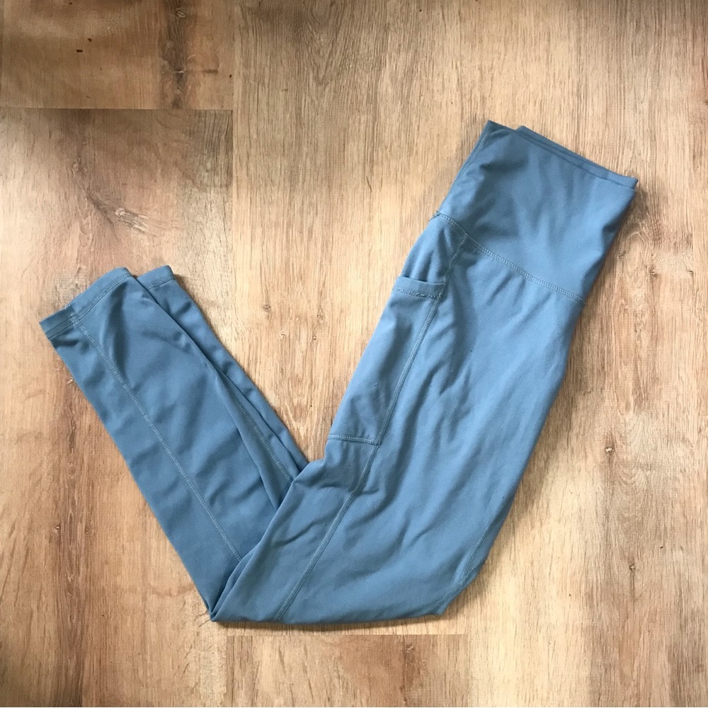 Light Blue yoga Leggings with pockets